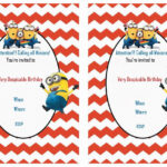 Despicable Me FREE Printable Birthday Party Invitations Birthday