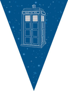 Doctor Who Tardis Printable Banner PDF Etsy