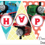 DoodleBug Designs Thomas The Train Birthday Banner Free Printable
