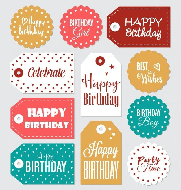 Download Birthday Labels Collection For Free Happy Birthday Printable 