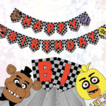 Five Nights At Freddy s Birthday Banner Bunting Digital