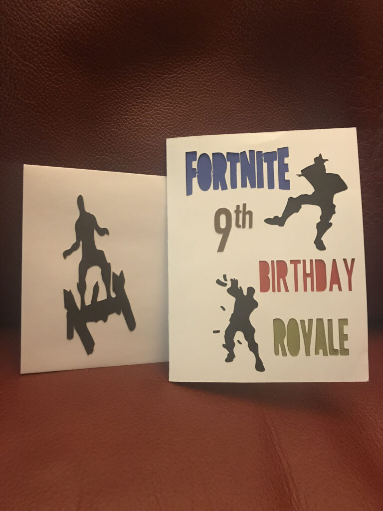 Fortnite Birthday Card And Envelope Birthday Cards Birthday Cards 
