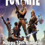 Fortnite Legendary Happy Birthday Card Printable Download Printable