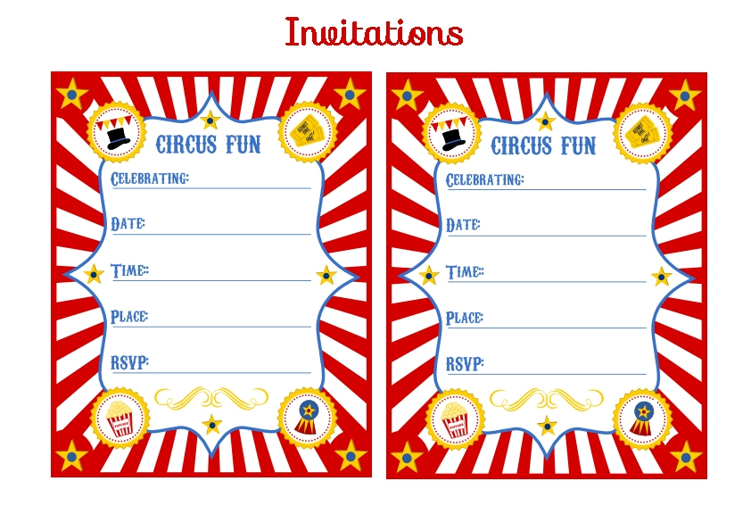 FREE Circus Birthday Party Printables From Printabelle Catch My Party