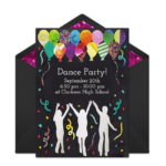 Free Dance Party Invitations Dance Party Invitations Dance Party