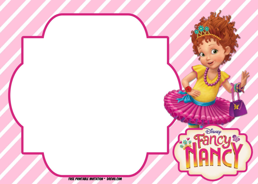 FREE Fancy Nancy Invitation Templates UPDATED FREE PRINTABLE 