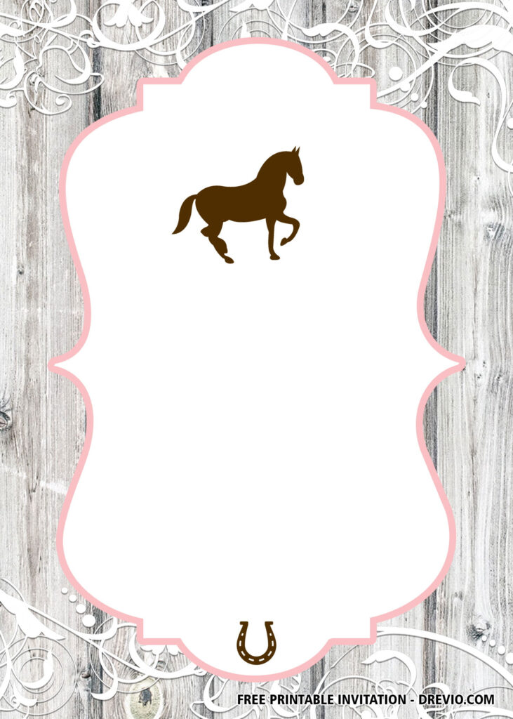 FREE Horse Invitation Templates FREE Printable Birthday Invitation 