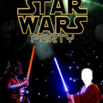 FREE Kids Party Invitations Star Wars Party Invitation self edit