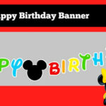 Free Mickey Mouse Happy Birthday Banner Ellierosepartydesigns