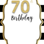 FREE Printable 70th Invitation Templates UPDATED 70th Birthday