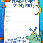 Free Printable Alien Monster Invitations Template Printable Party Kits
