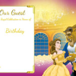 Free Printable Beauty And The Beast Royal Invitation Template FREE