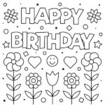 Free Printable Birthday Cards For Everyone Happy Birthday Coloring