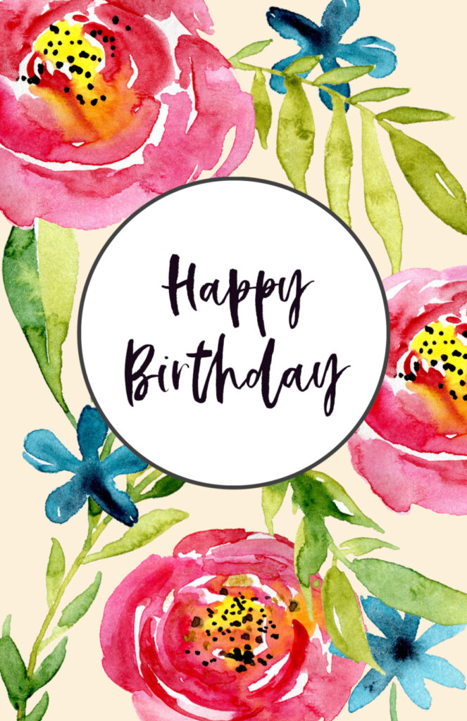 Free Printable Birthday Cards Paper Trail Design