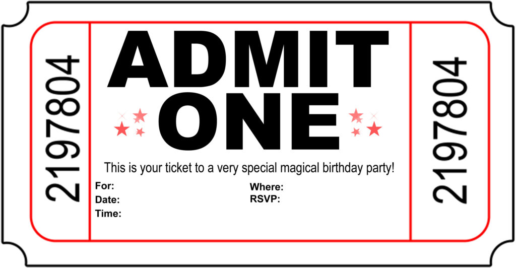 Free Printable Birthday Party Invitations Kansas Magician