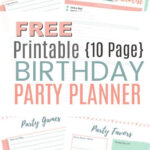 FREE PRINTABLE Birthday Party Planner Clean Eating With Kids