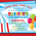 Free Printable Carnival Birthday Party InvitationsFREE PRINTABLE