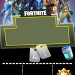 FREE Printable Epic Fortnite Birthday Party Invitation Templates