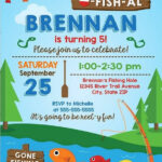 FREE Printable Fishing Birthday Party Invitation Template Fishing