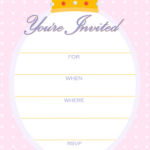 FREE Printable Golden Unicorn Birthday Invitation Template Download