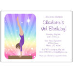 Free Printable Gymnastic Birthday Invitations Updated FREE