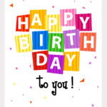 Free Printable Happy Birthday Confetti Greeting Card Happy Birthday