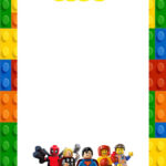FREE Printable Lego Superheroes Birthday Invitation Templates