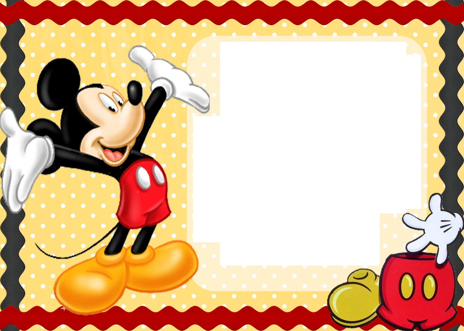 Free Printable Mickey Mouse Birthday Cards