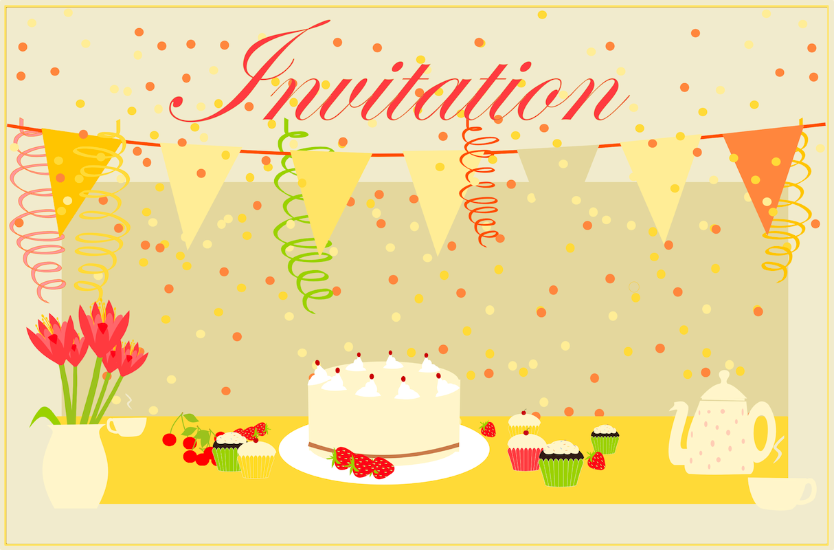 Free Printable Party Invitation Card Coffee Invitation Card