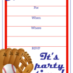 Free Printable Party Invitations Free Baseball Birthday Invitation Artwork