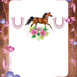 FREE PRINTABLE Pink Horse Birthday Invitation Templates Horse