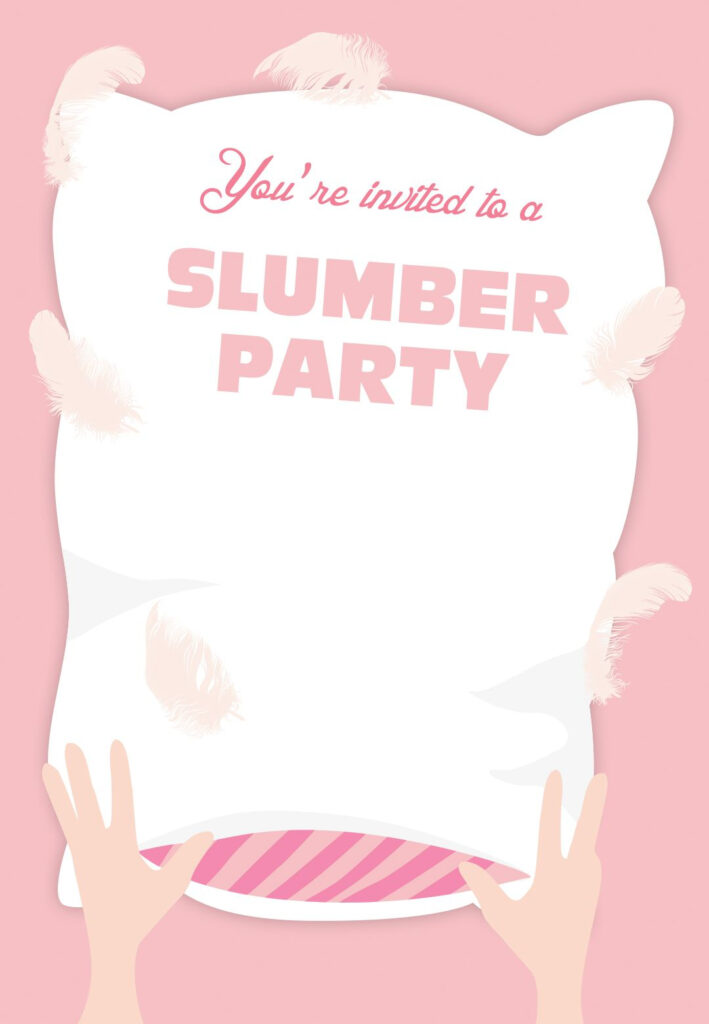 Free Printable Sleepover Invitation Fiesta De Pijamas Fiesta Ni os 