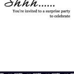 Free Printable Surprise Birthday Invitations Bagvania FREE Printable
