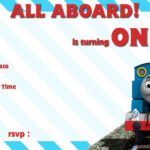 Free Printable Thomas The Train 1st Birthday Invitation DREVIO