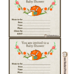 Free Printable Woodland Baby Shower Party Invitations