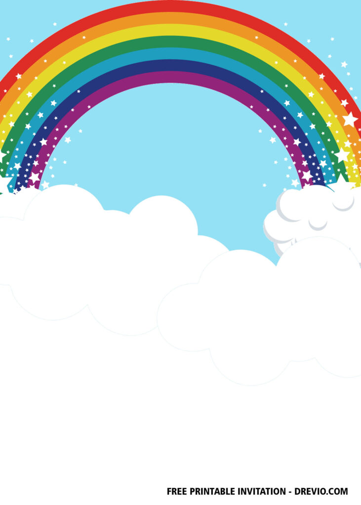 FREE Rainbow Party Invitation Templates Download Hundreds FREE 