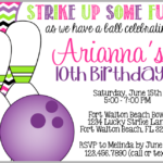 Girls Bowling Party Invitations Printable Free Bowling Birthday Party