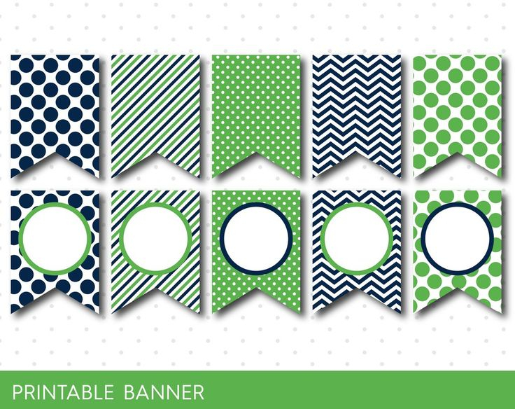 Green Party Banner Green Banner Green Birthday Banner Green Baby Shower 