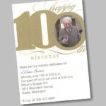 Happy 100th Birthday Party Invitation 100th Birthday Party Birthday