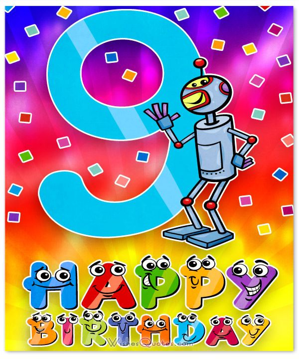 Happy 9th Birthday Wishes For 9 Year Old Boy Or Girl Birthday Boy 