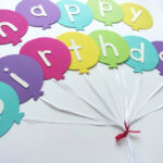 Happy Birthday Banner DIY Template Balloon Birthday Banner Template