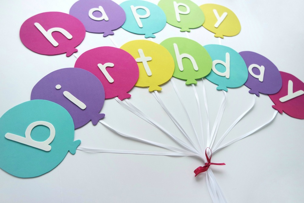 Happy Birthday Banner DIY Template Balloon Birthday Banner Template