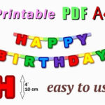 Happy Birthday Banner Template Pdf Items Similar To Printable Happy