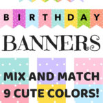 Happy Birthday Banners Buntings Free Printable Cute Freebies For