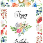 Happy Birthday Free Printable Gift Tags Happy Birthday Calligraphy