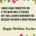Happy Birthday Teacher Cards Printable And Homemade Happy Birthday