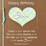 Happy Birthday To You Birthday Cards For Son Birthday Wishes For Son