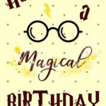 Harry Potter Birthday Cards PRINTBIRTHDAY CARDS Harry Potter