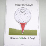 Have A PAR fect Day Golf Themed Happy Birthday Card Golf Birthday