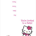 Hello Kitty FREE Printable Birthday Party Invitation Personalized Party